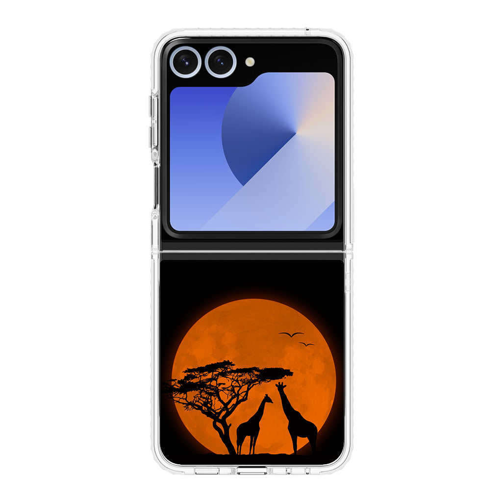 Giraffes Silhouette Samsung Galaxy Z Flip 6 Case