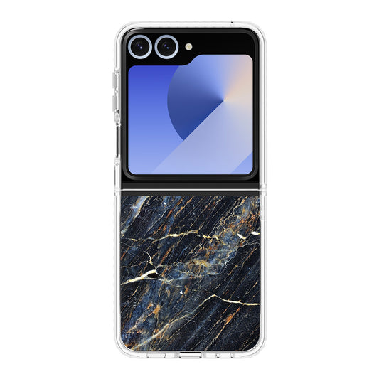 Golden Black Marble Samsung Galaxy Z Flip 6 Case