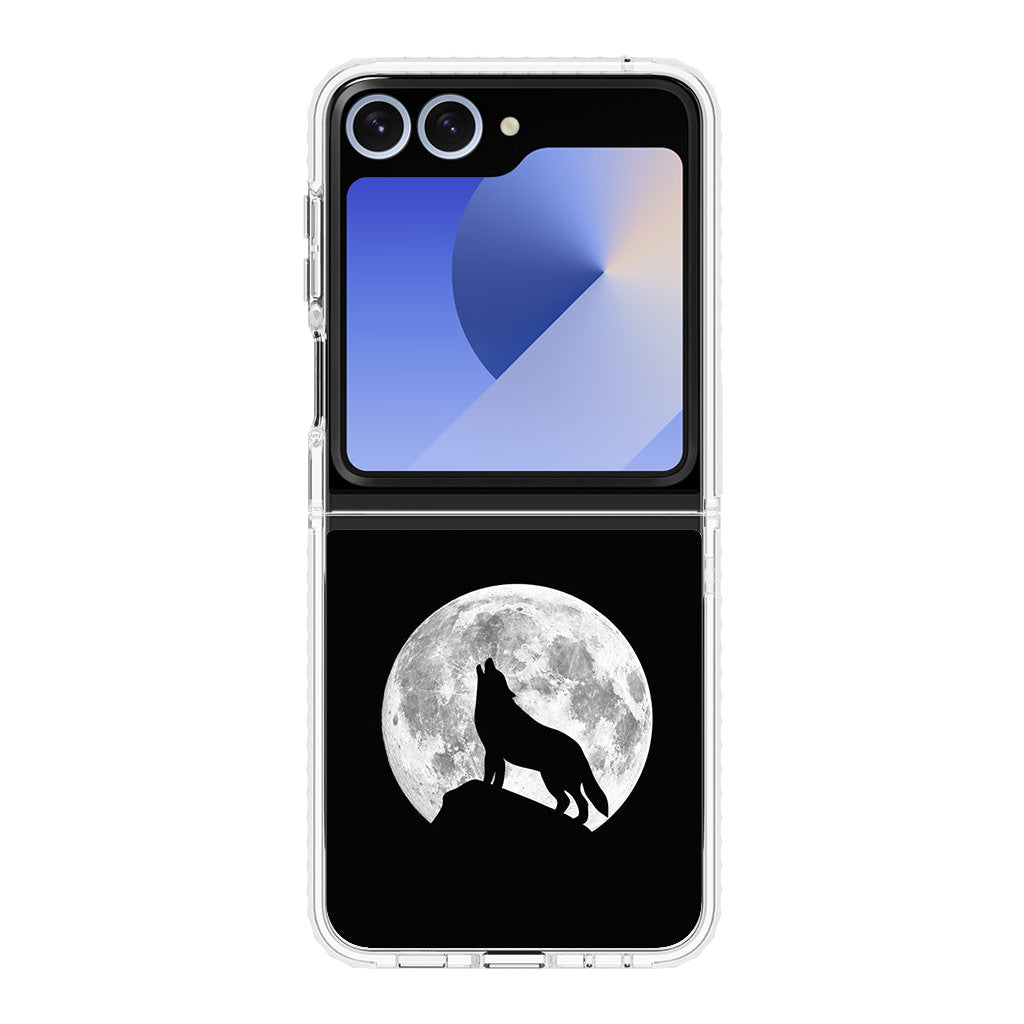 Howling Night Wolves Samsung Galaxy Z Flip 6 Case