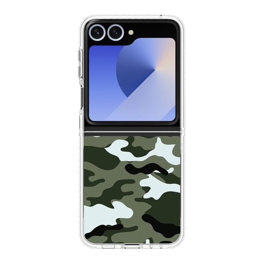 Military Green Camo Samsung Galaxy Z Flip 6 Case