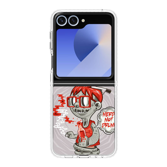 Nerd Not Drunk Zombie Samsung Galaxy Z Flip 6 Case