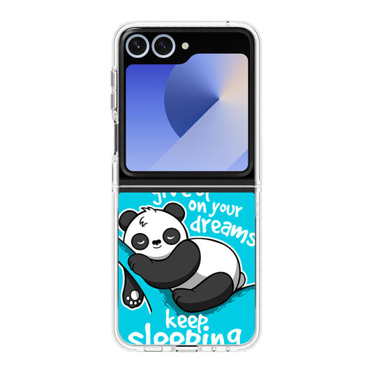 Panda Keep Sleeping Samsung Galaxy Z Flip 6 Case