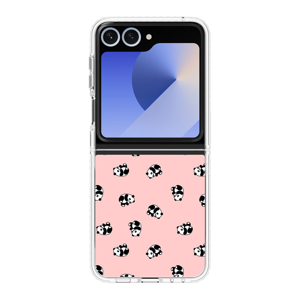 Pandas Pattern Samsung Galaxy Z Flip 6 Case