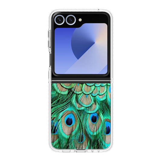 Peacock Feather Samsung Galaxy Z Flip 6 Case