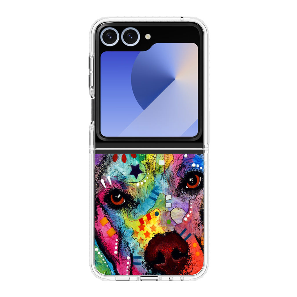 Pitbull Love Painting Samsung Galaxy Z Flip 6 Case