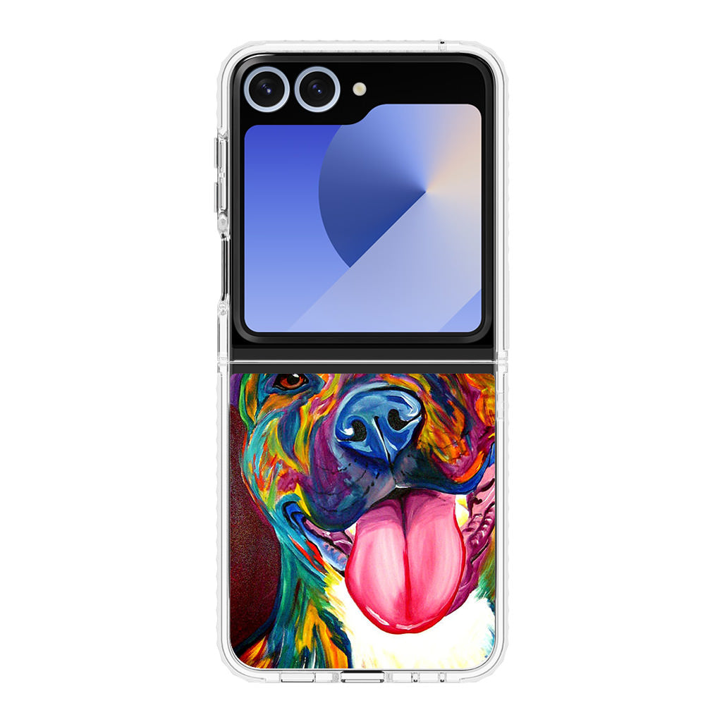 Pitbull Painting Art Samsung Galaxy Z Flip 6 Case