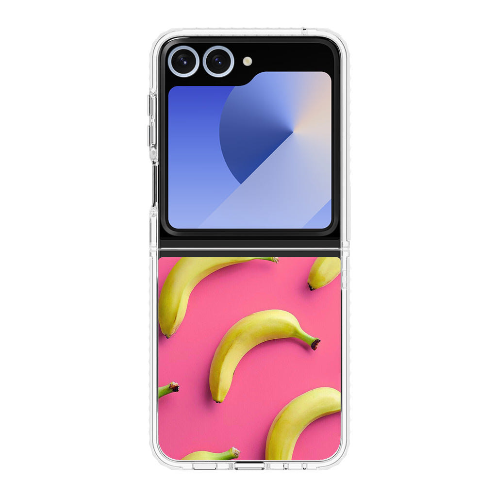 Real Bananas Fruit Pattern Samsung Galaxy Z Flip 6 Case