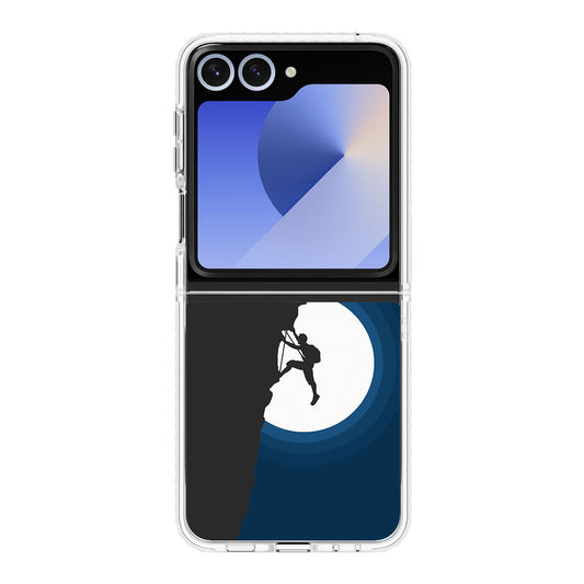 Silhouette of Climbers Samsung Galaxy Z Flip 6 Case