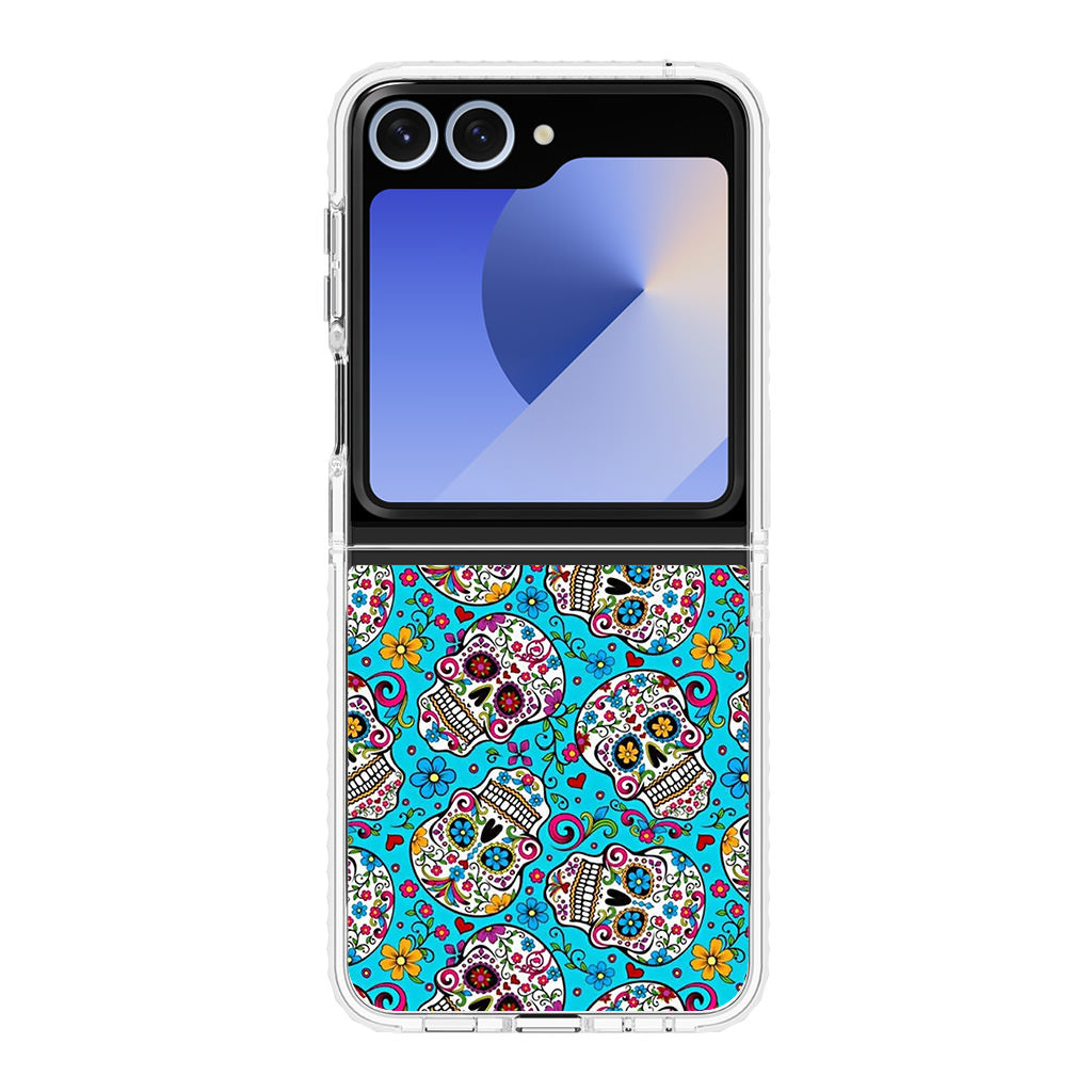 Skull Floral Sugar Samsung Galaxy Z Flip 6 Case