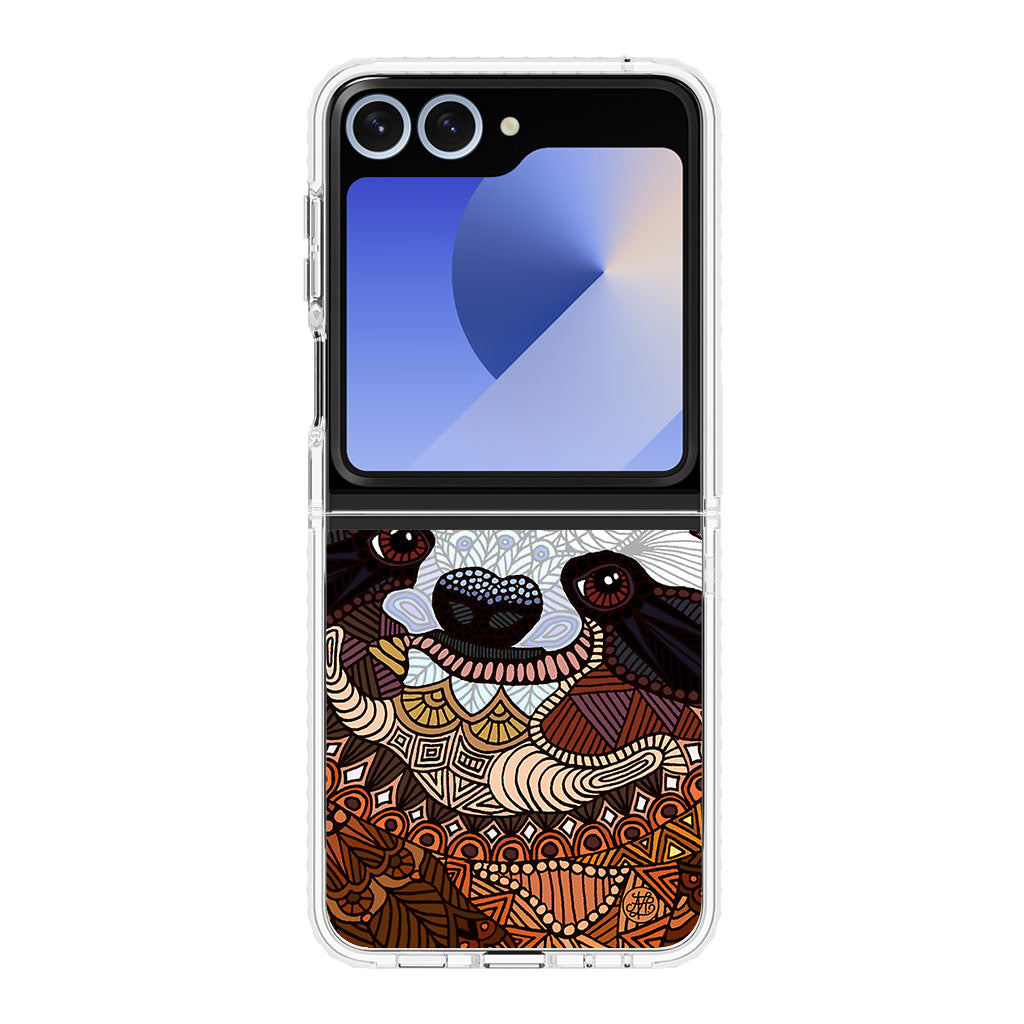 Sloth Ethnic Pattern Samsung Galaxy Z Flip 6 Case