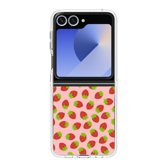 Strawberries Pattern Samsung Galaxy Z Flip 6 Case