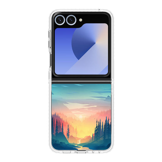 Sunset at The River Samsung Galaxy Z Flip 6 Case