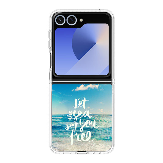 The Sea Set You Free Samsung Galaxy Z Flip 6 Case