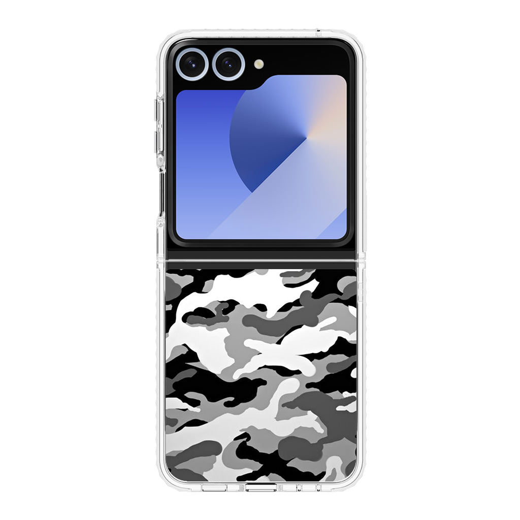 Winter Army Camo Samsung Galaxy Z Flip 6 Case