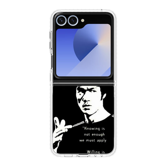 Bruce Lee Quotes Samsung Galaxy Z Flip 6 Case