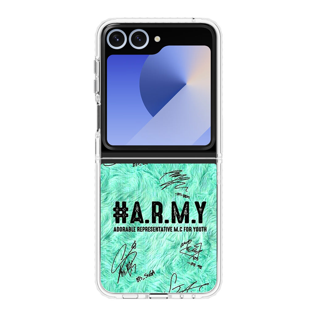 BTS Army Signature Samsung Galaxy Z Flip 6 Case