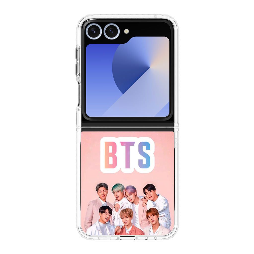 BTS Member in Pink Samsung Galaxy Z Flip 6 Case