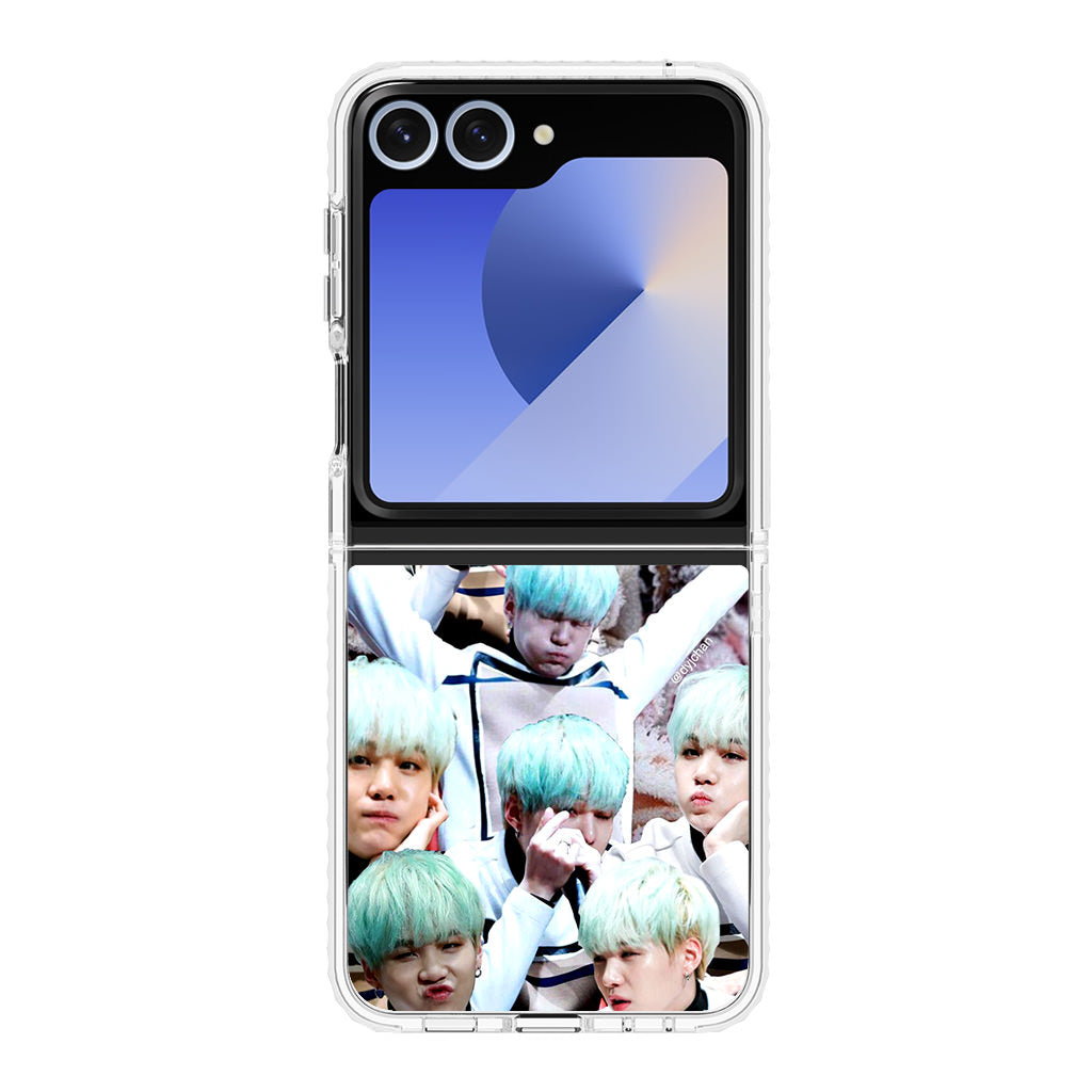 BTS Suga Collage Samsung Galaxy Z Flip 6 Case