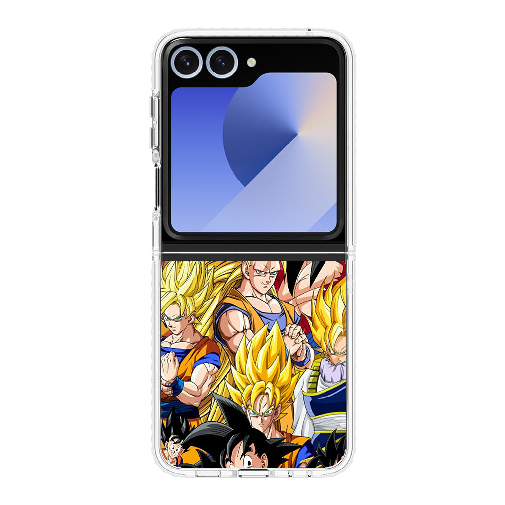 Dragon Ball Z Son Goku Transformation Samsung Galaxy Z Flip 6 Case