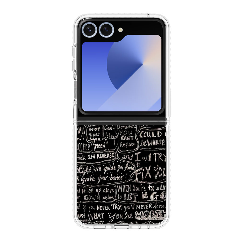 Fix You Lyrics Samsung Galaxy Z Flip 6 Case