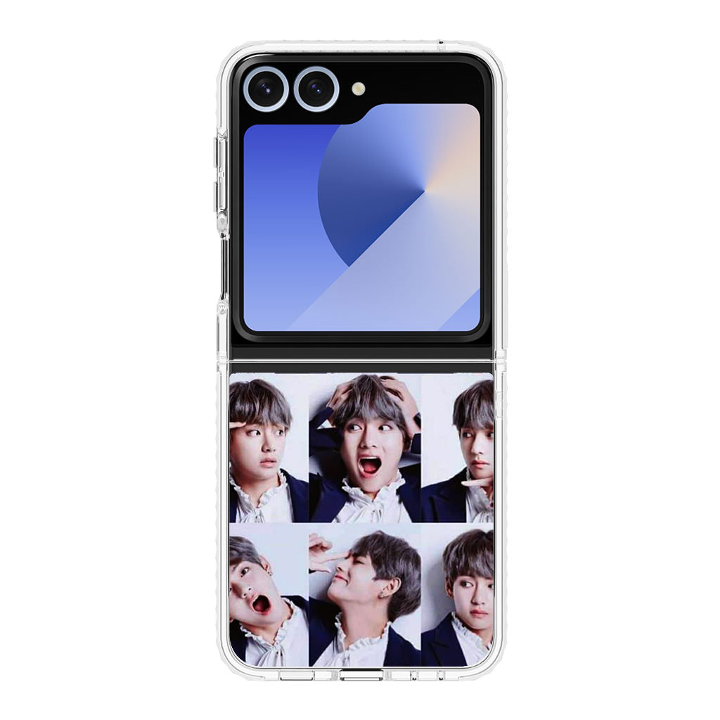 Kim Tae-hyung Collage Samsung Galaxy Z Flip 6 Case