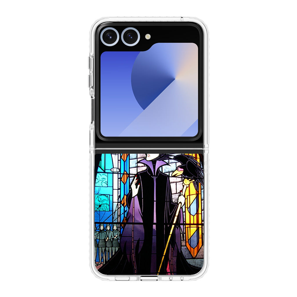 Maleficent Sleeping Beauty Glass Art Samsung Galaxy Z Flip 6 Case