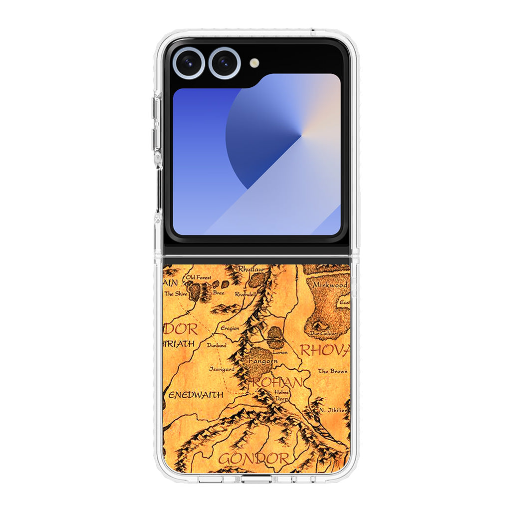 Middle Earth Map Hobbit Samsung Galaxy Z Flip 6 Case