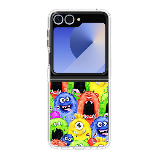 Monster Watercolor Art Samsung Galaxy Z Flip 6 Case