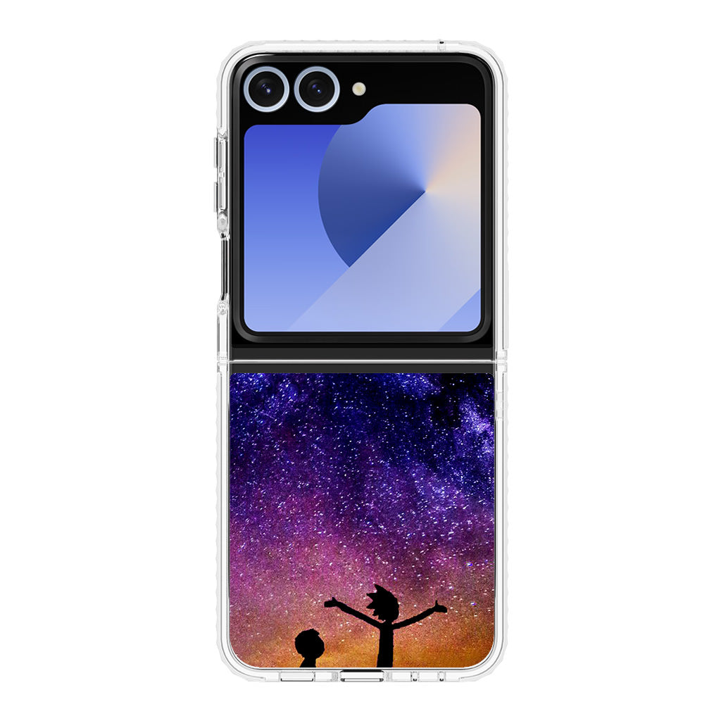 Morty Space Nebula Samsung Galaxy Z Flip 6 Case