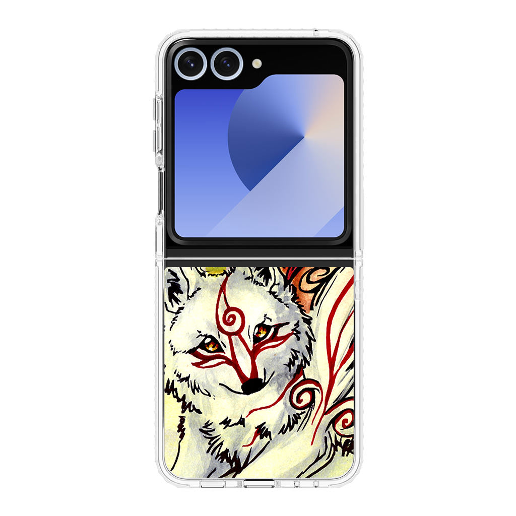 Okami Amaterasu Samsung Galaxy Z Flip 6 Case