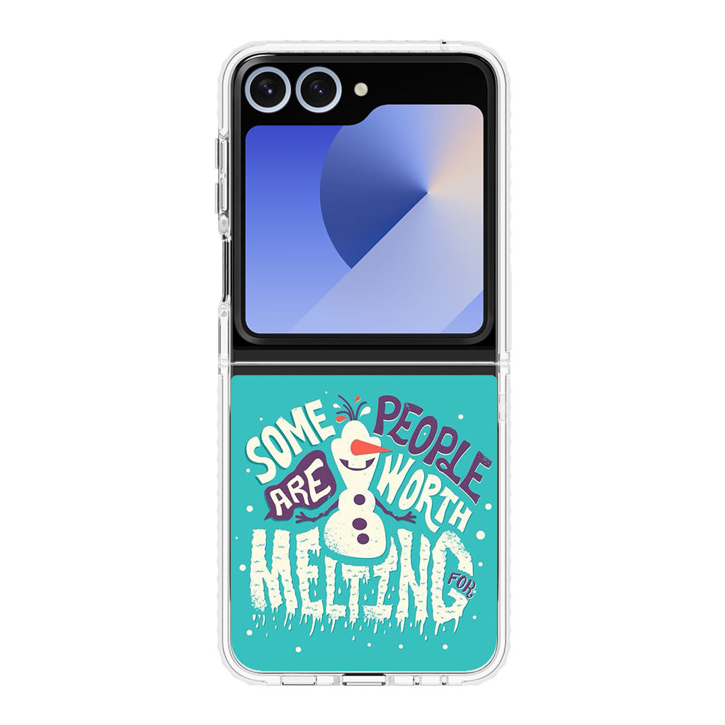 Olaf Frozen Is Melting Samsung Galaxy Z Flip 6 Case