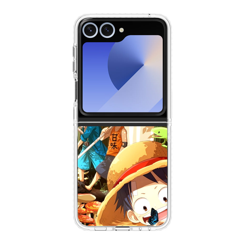 One Piece Little Sabo Ace Luffy Cute Samsung Galaxy Z Flip 6 Case