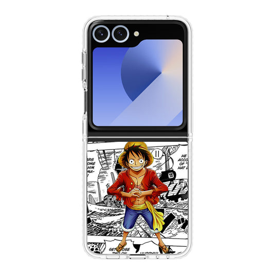 One Piece Luffy Comics Samsung Galaxy Z Flip 6 Case