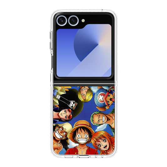 One Piece Luffy Crew Samsung Galaxy Z Flip 6 Case