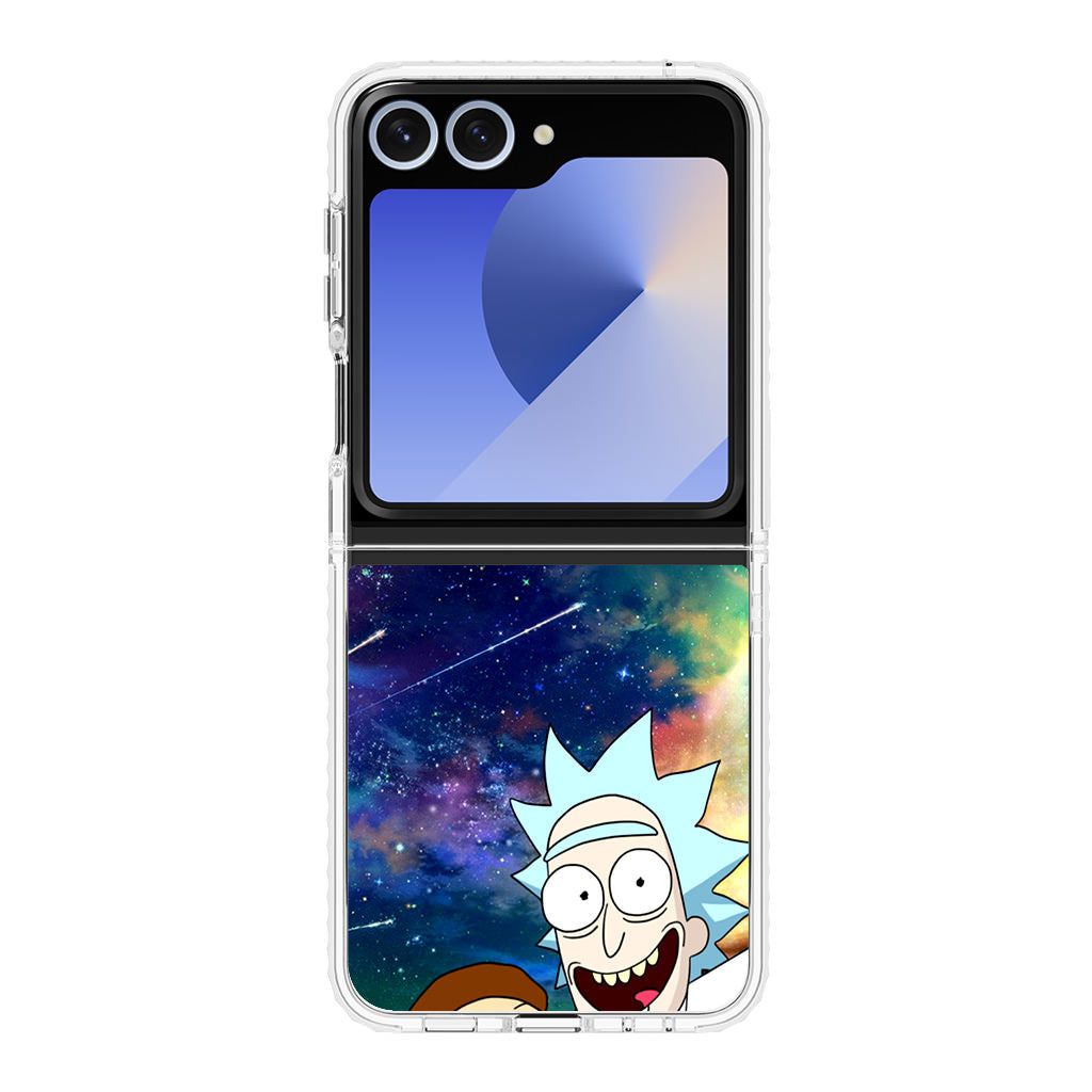 Rick And Morty In The Space Samsung Galaxy Z Flip 6 Case