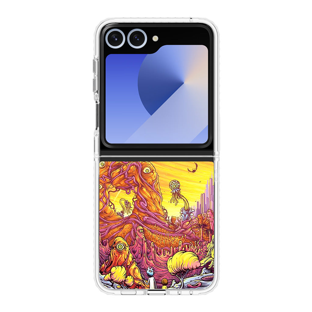 Rick And Morty Alien Planet Samsung Galaxy Z Flip 6 Case