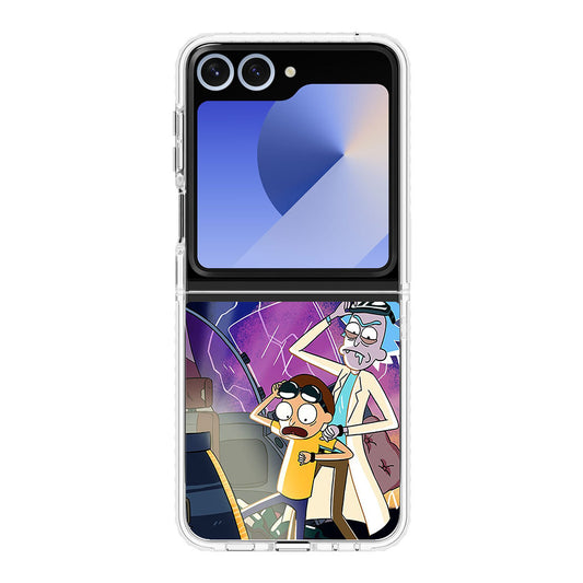 Rick And Morty Back To The Future Samsung Galaxy Z Flip 6 Case