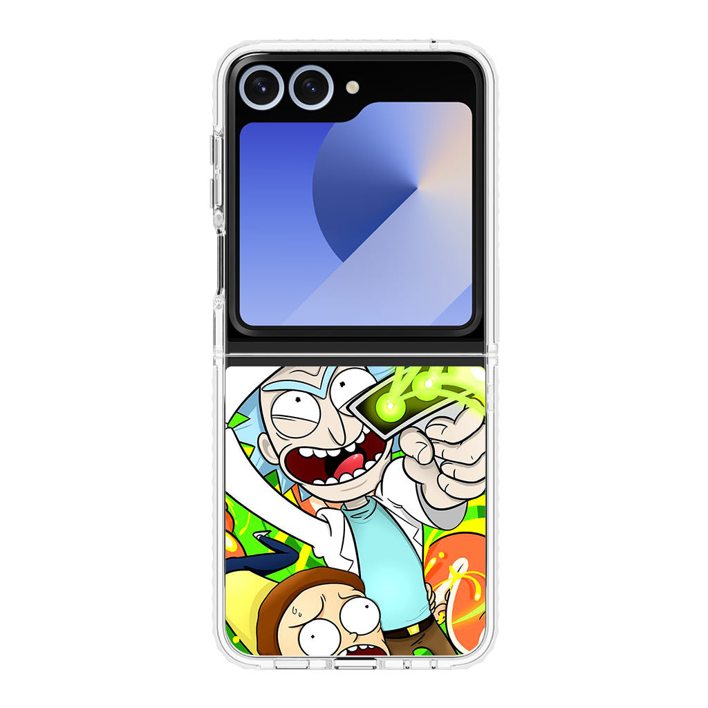 Rick And Morty Shoot Portal Gun Samsung Galaxy Z Flip 6 Case