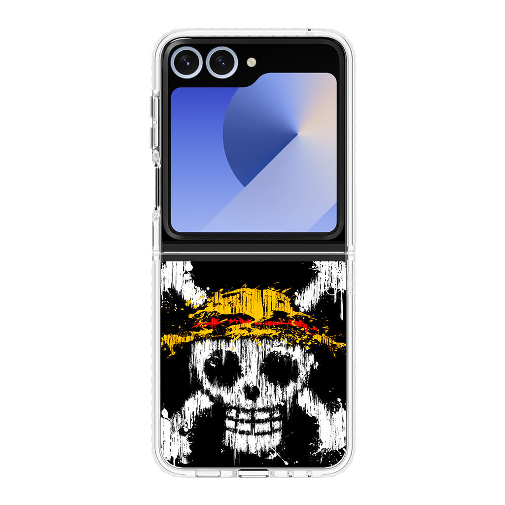 Straw Hat Pirate Logo Paint Samsung Galaxy Z Flip 6 Case