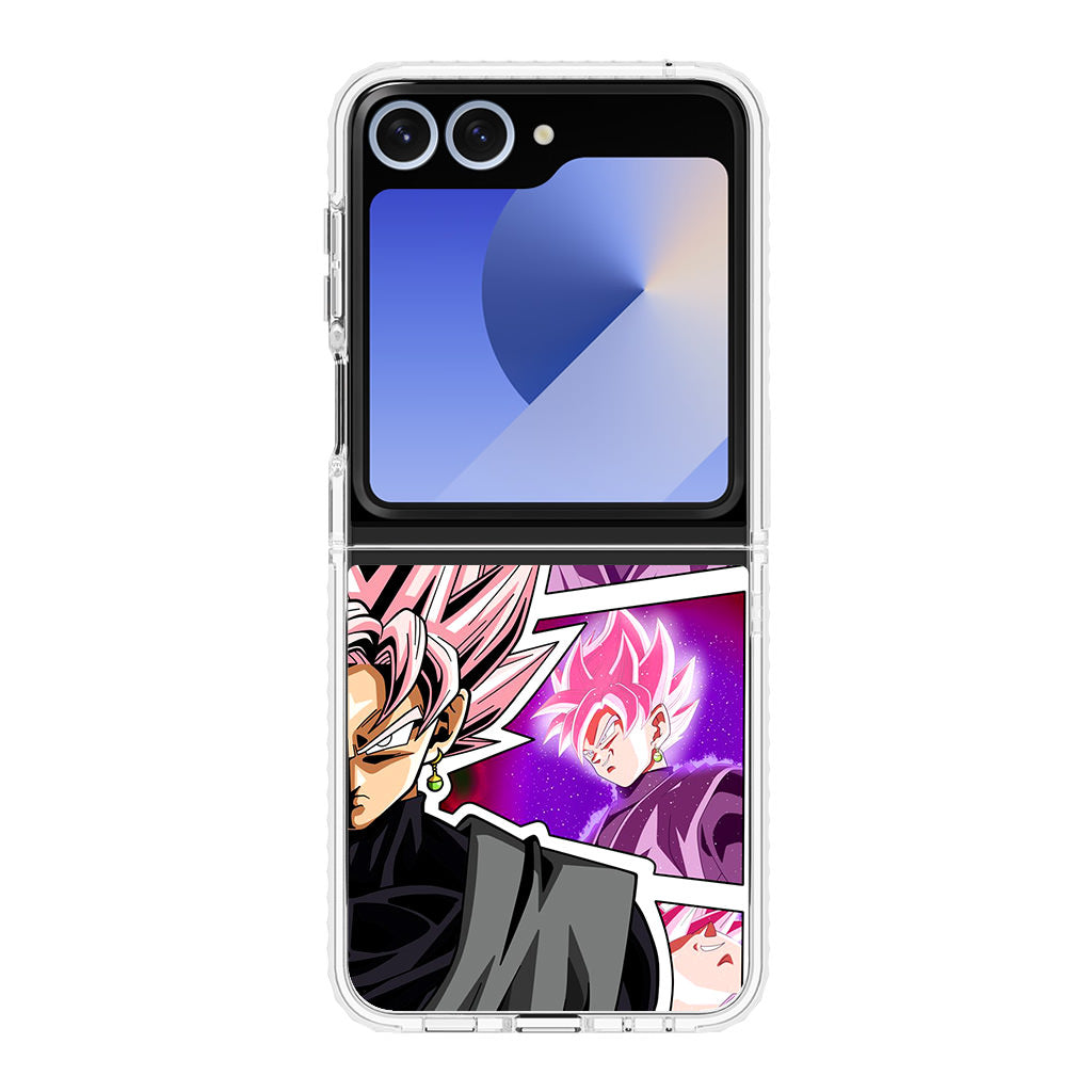 Super Goku Black Rose Collage Samsung Galaxy Z Flip 6 Case