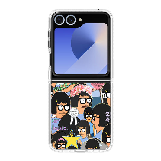 Tina Belcher Collage Samsung Galaxy Z Flip 6 Case