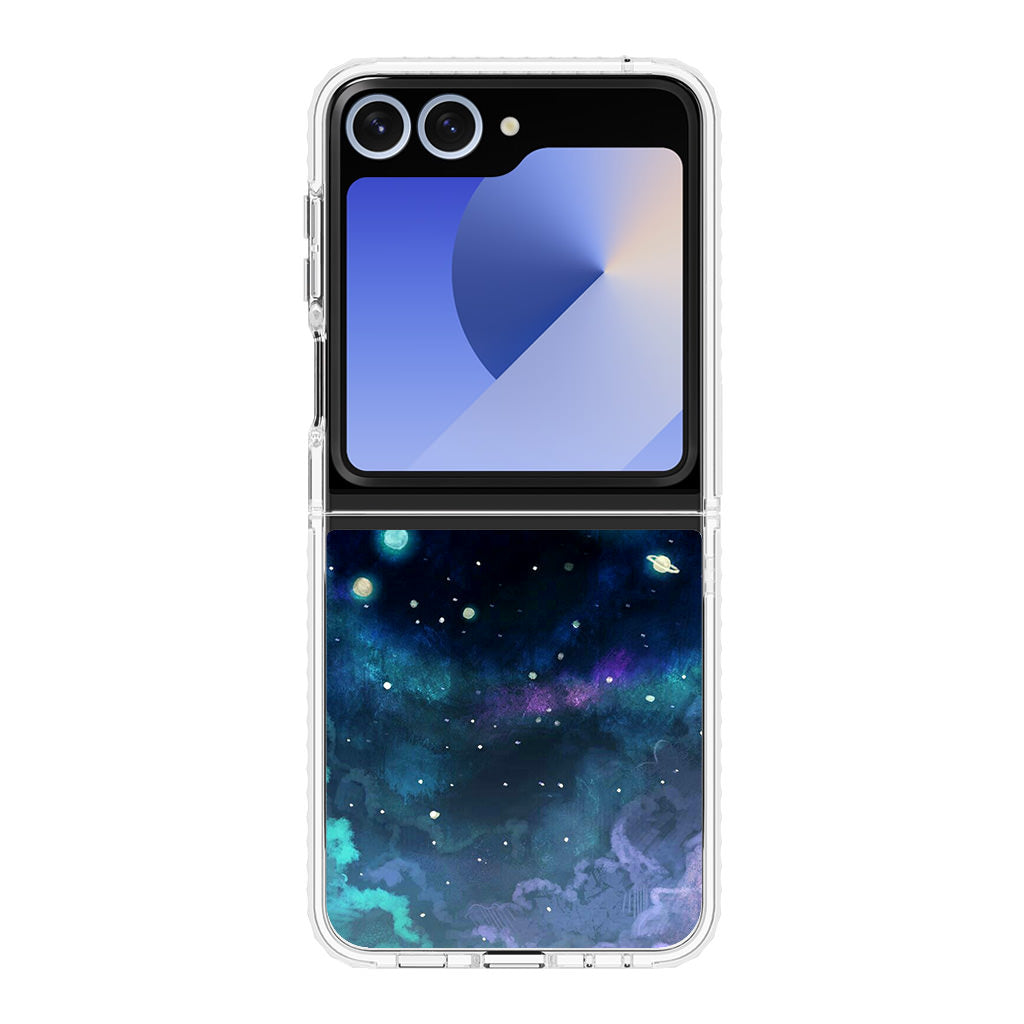 Voltron In Space Nebula Samsung Galaxy Z Flip 6 Case