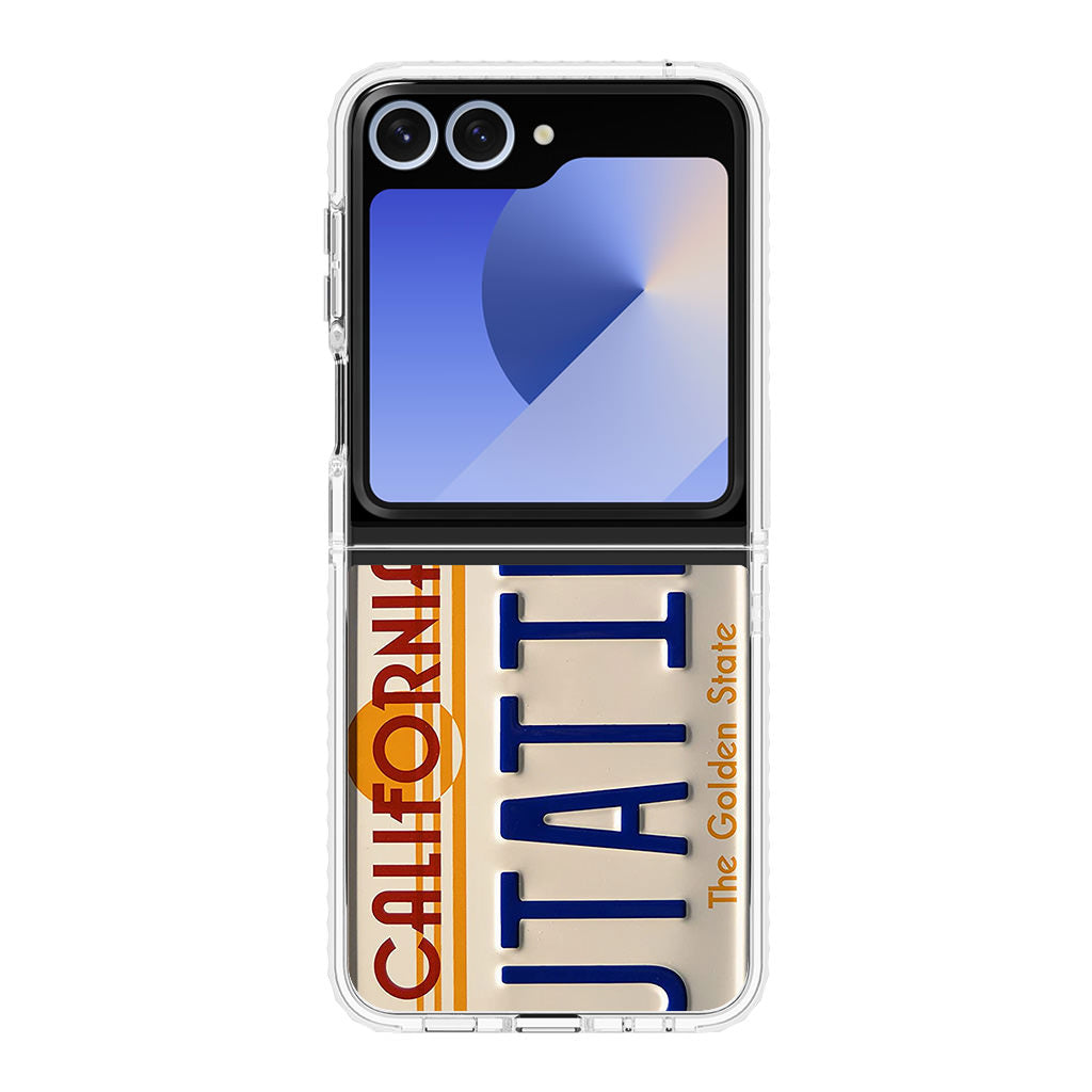 Back to the Future License Plate Outatime Samsung Galaxy Z Flip 6 Case