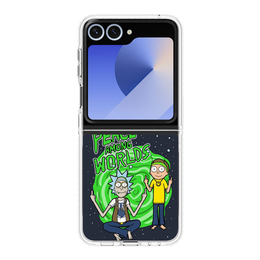 Rick And Morty Peace Among Worlds Samsung Galaxy Z Flip 6 Case