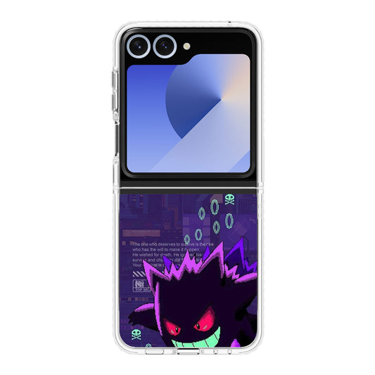 Gengar Pixel Art Samsung Galaxy Z Flip 6 Case