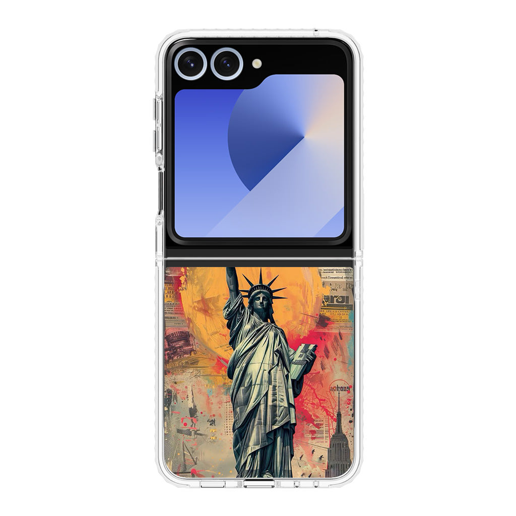 Canvas Art Statue of Liberty Samsung Galaxy Z Flip 6 Case