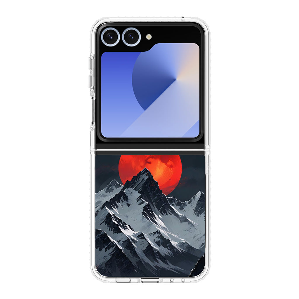 Crimson Eclipse The Mountain Samsung Galaxy Z Flip 6 Case