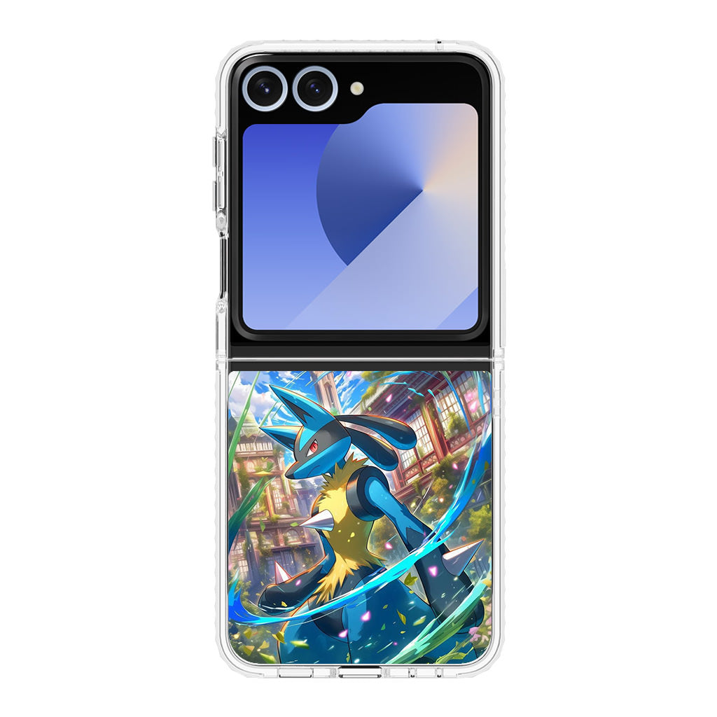 Lucario Precognitive Aura Samsung Galaxy Z Flip 6 Case
