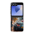 Neon Drift Autumn Streets Samsung Galaxy Z Flip 6 Case