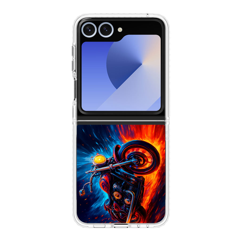 Ride Through Fire and Ice Samsung Galaxy Z Flip 6 Case